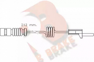 R BRAKE 610259rb -  Сигнализатор, износ тормозных колодок